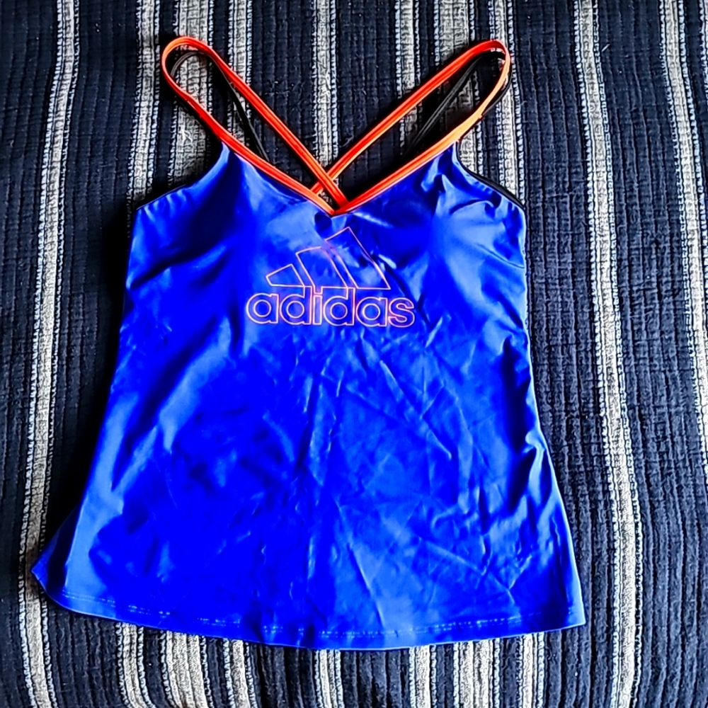 NEW Adidas women's sports tank,size M,blue color.